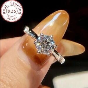 1.0 ct. Moissanite Engagement Ring